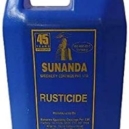 SUNANDA RUSTICIDE Rust Remover Chemical for Iron, Steel Rust Cleaning 5L yellow-28