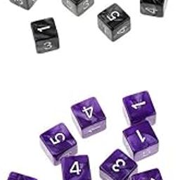 BNF® 30pcs Six Sided Dice D6 Playing D&D RPG Party Games Dices Black Purple | Accessories | Role Playing Games | Games-image-3
