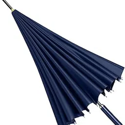 myaddiction 24 Ribs Straight Handle Umbrella Large Auto Open for Outdoor Fishing Travel Navy Blue Clothing Shoes & Accessories | Womens Accessories | Umbrellas-picture-14