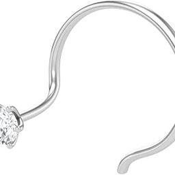 Peenzone 92.5 Silver White Nose Stud For Women-image-53