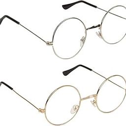 Round Fully Metal Combo Transparent spectacle frame sunglasses for mens and womens-image-21