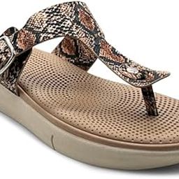 Amelia Lightweight | Cushioned | Bounce Back | Floral Printed Flat Thong Sandals For Women-image-10