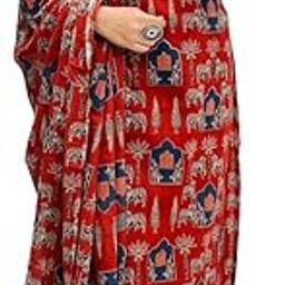 Women's Printed A Line Anarkali Cotton Suit Ethnic Kurta with Pant | Women & Girls 3-4 Sleeve Cotton Kurta Set | 3 Piece Kurti Set for Women | Multicolor-image-15