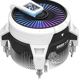 ALSEYE W90 CPU Cooler, Temperature Displayed CPU Cooler for Small Size PC Case with Powerful 90mm ARGB Lighting Fan and 40mm High-Performance Heat Column Inside-image-76