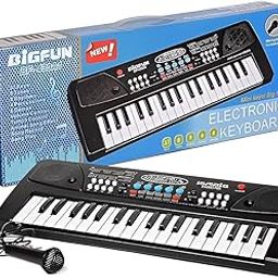 Fun Express Kids Piano with Mic 37 Keys Electronic Keyboard Toy with 8 Rhythms, 8 Tones, 6 Demos & Recording Function Portable Musical Toy for Beginners Educational Instrument for Kids.-18