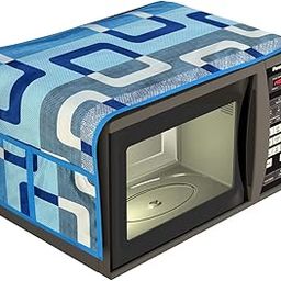 NEWACT Microwave Oven Cover for Kitchen Decor Durable Dustproof Design with 4 Side Pockets for Kitchen Accessories - Blue-image-114