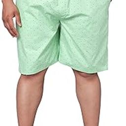 Men's Plus Size Boxers | 100% Cotton | Regular Fit, Mid Rise | Print Pattern | 2 Side Pockets-image-93