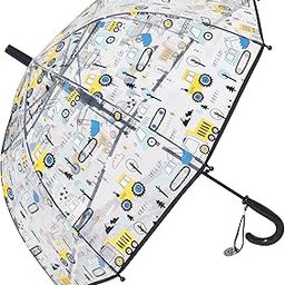 ™ Car Umbrella for Kids Transparent Dome Car Kids Umbrella Transport Theme Umbrella for Boys Car Printed Umbrella for Children Cartoon Umbrella for Boys Frill Umbrella for Rain Boys Umbrella-46