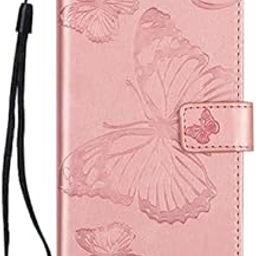 TELETEL Diva Series Butterfly Embossing Pu Leather Flip Wallet Case Cover with Card Holder| Magnetic Closure (Pink) for Apple iPhone 11 6.1 inch-picture-23