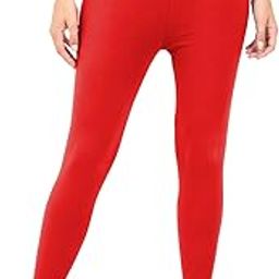 Women's Super Soft Ankle Length Cotton Lycra Solid Stretchable Legging-image-45