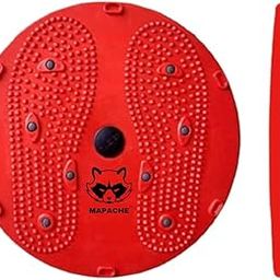 Mapache twister Waist Disc Acupressure With Magnets Fitness Twister Magnet Balance Rotating Board COLOR (RED)-image-60
