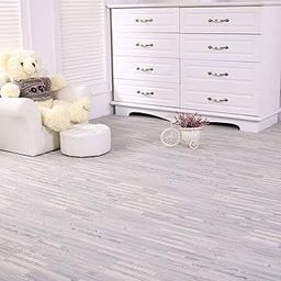 10Pcs Gray Wood Grain Interlocking Floor Tiles Mats for Home, Garages, Gyms-image-26