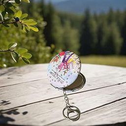 Portable Compact Mirrors with 2x1 Magnifying Glass, for Self Grooming, Carry in Purses, Handbags-image-79