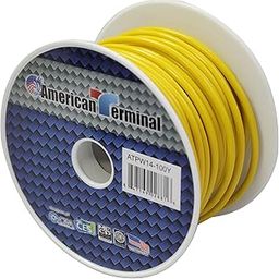 American Terminal ATPW14-100Y 14 Gauge Primary Wire, Yellow-image-39