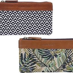 Hamelin Multi Purpose Pouch for Men & Women | Stationary, Makeup, Medicine, Essentials & Travel Pouch| Travel Organizer | Vegan Leather Purse | Green Maple & Orca | Pack of 2| Ideal Mother's Day Gift-image-51