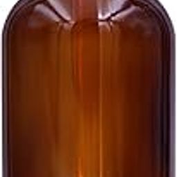 100 ml Amber Round Empty Glass Bottle/Glass Dropper/Silver Colour Ring/White Silicone Teat, Refillable, For Essential Oils, Diy Perfumes (Pack Of 12)-55