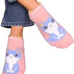 Himi Style Animal Print Cotton Ankle Socks for Women & Girls, Multicolor, Assorted Colors And Designs, Pack of 4-image-8