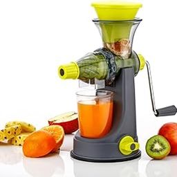 ROMINO Hand Juicer Machine Manual Juice Maker For Home Handy Juicer For Fruits, Sweet Lime, Citrus, Mosambi Orange Squeezer With Steel Handle, Vacuum Locking System, Shake Function-3