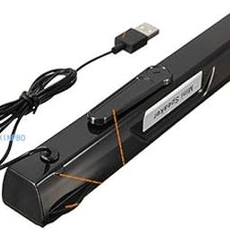 Uonlytech XB-19 USB 2.0 Sound Bar HiFi Mini Subwoof Speaker Home TV Soundbar Speaker (Black)-image-64