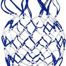 CLUB BOLLYWOOD®Mesh Ball Bag Basketball Ball Carry Mesh Storage Net Bag Holder Blue White|Sporting Goods | Team Sports | Soccer |Other Soccer|1 Piece Ball Net-image-7