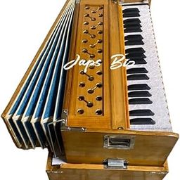 JAPS BIZ® Folding(Portable) Harmonium Total 42 Keys,Deluxe Portable Harmonium, Natural, 2 Reeds, 3.5 Octaves, Coupler with Free Bag-15