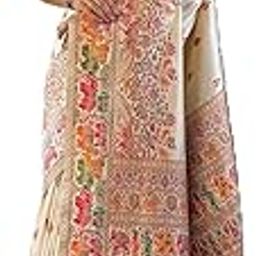 panzora Women's Pashmina Silk Weaving Saree With Unstitched Blouse Piece-picture-0