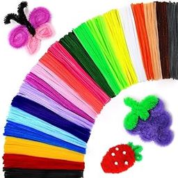 ARTISTERY 200 PCS Pipe Cleaners Craft Supplies Multi-Color Chenille Stems for Art and Craft Projects Creative DIY Valentine's Day Decorations (12inch x 6mm)-18