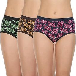 bodycare Women's Cotton Printed Brief(25000) Pack of 3-picture-1