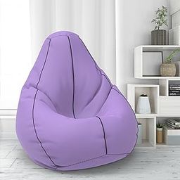 Amazon Brand - Solimo Jumbo Bean Bag Filled with Beans (Lavender Black)(Faux Leather)-image-72