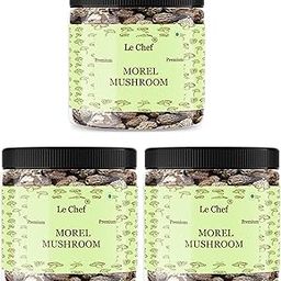 Le Chef Sundried Kashmiri Morel Mushrooms | Kanne GucchiGuchhi Mashrum | Dried Black Morchella | Rich in Vitamin D, Good Antioxidant & Helps in Weight Loss |30 gm x 3 | Combo Pack of 3-image-47