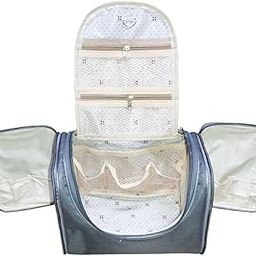Ayushman Enterprise Multipurpose Portable Cosmetic-Makeup-Bathroom kit Bag/Shaving Kit, Makeup Vanity Box (Grey) Vanity Box,Storage Box for Women,Men and Girls-image-99