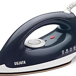 Sujata Smooth Slide 1100 Watts Dry Iron | Overheat Protection Thermal Fuse | American Heritage Double Coat Non-stick | Designed for Tricky Areas-image-60