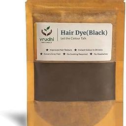 Vrudhi Natural Hair Dye Black – 100% Herbal & Chemical-Free Hair Color | No Itching, No Headaches, No Allergies | Quick & Easy Grey Coverage | Enriched with Bhringaraj, Amla, Indigo, Ragi Sari, and Nutrient-Rich Herbal Blends | Strengthens & Nourishes Hair | Supports Scalp Health with Essential Nutrients | Infused with Hair Growth & Fall Control Oils | Fortified with Curry Leaves, Flax Seeds, and Moringa for Hormonal Balance & Hair Vitality | Safe for Sensitive Scalps | No Ammonia, No PPD, No Synthetic Chemicals | 50gms-image-41