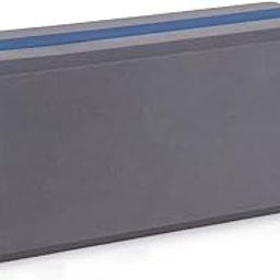 Crown Cult Yoga Block (Set of 1) to perform yoga High Density Foam Yoga Bricks for Stretching, Balancing, for Women & Men for Home, Gym, Pilates & Workout (Grey)-65
