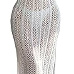 Women's Crochet Sheer Halter Backless Maxi Beach Dress-image-4