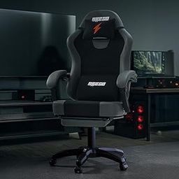 Drogo Aura Ergonomic Gaming Chair With Premium PU Leather Fabric, Linkage Armrest, Adjustable Neck & Lumbar Pillow | Computer Chair For Study | Office Chairs For Work From Home With Recline (DarkGrey)-image-13
