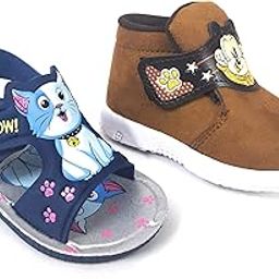 Kids Chu-Chu Sound Musical First Walking Shoes and Sandals Baby Boys and Baby Girls for 9-21 Months (Combo-Pack of 2 Pairs)-image-85