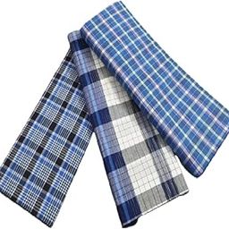 Men's Lungi - 3 Piece (2.50 meter) (100% Pure Cotton) (Export Quality Printing/Skin Friendly) (Multi-Colored)-_SAJ152-image-8
