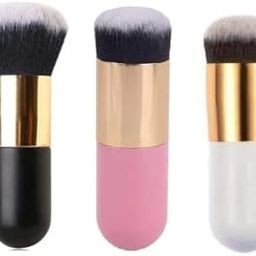 First Beauty Foundation Brush for Face Makeup, Face Powder Blending Brush 3 Pcs (Multicolored)-image-83
