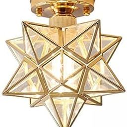 bnf® 2xPVC Semi Flush Mount Star Ceiling Wall Lamps Flush Mount Golden Transparent | Lamps, Lighting & Ceiling Fans | Chandeliers & Ceiling Fixtures-9