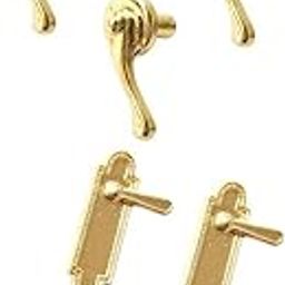 HEAVENGLOW 8 Pieces Dollhouse Miniatures Door Pull Handles Locks 1/12 Dolls House Accs-image-50