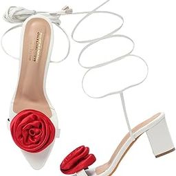 Women's Revolt Block Heel Roses Design | Fusion Wears | Fashion Sandals-image-33