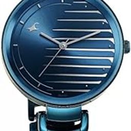 Style Up Quartz Analog Blue Dial Metal Strap Watch for Girls-NS6216QM02-picture-4