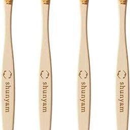 Shunyam Bamboo Toothbrush, Pack of 4 – BPA-free Nylon Bristles Teeth Whitening Tooth Brush for Daily Use Oral Care, Eco-Friendly & Biodegradable Bamboo Handle-picture-31