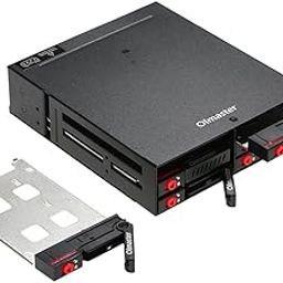 6 Bays Mobile Backplane Support 2.5'' SATA D SSD Hard Drive with Cooling Fan Locker Hot-swap 6G s Transmission for PC 5.25’’ Drive Bay-image-44