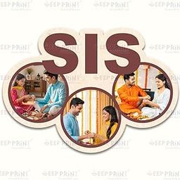 Deep Print Customized Wooden Fridge Magnet for Sister | Pyari Didi Design with Rakhi Theme | 3x4 Inch | Includes Wooden Keychain | Personalized Gift (Sis_mag5)-image-5