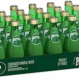 Perriers Natural Mineral Carbonated Sparkling Water, 330ml - Pack of 24, Imported (From France)-image-25