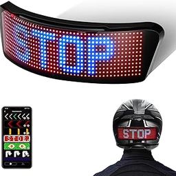 CLOUDSALE LED Smart Cycling Taillight, Motorcycle Helmet Light with Turn-Signals Speedometer and Programmable APP Customizable Patterns Display, Waterproof Light for Night Ride-17