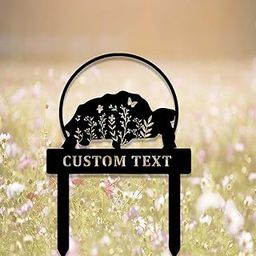 Hyobeswe Custom Turtle Memorial Stake Metal Turtle Grave Marker Turtle Garden Sign Decor Remembrance Stake Personalized Turtle Name Yard Stake Loss of Turtle Sympathy Gift-image-40