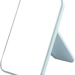 Desktop Vanity Makeup Mirror Simple Folding Cosmetic Mirror Table Mirror with Stand Portable Adjustable Mirror for Women (Light Blue - 1)-image-81